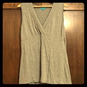 Basic gray tank blouse